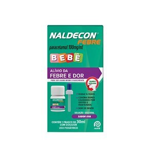 NALDECON FEBRE BEBÊ 100MG/ML UVA 30ML + CONTA-GOTAS