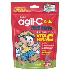 Vitamina C - Agil-C Kids Morango 25 Gomas