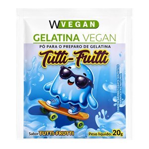Gelatina Sabor Tutti Frutti Sachê Wvegan 20g