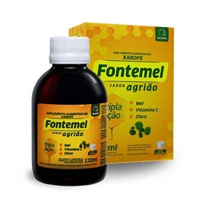 VITAMINA C + MEL + ZINCO - FONTEMEL XAROPE SABOR AGRIÃO 120ML