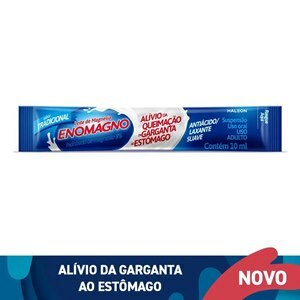 LEITE DE MAGNÉSIA ENOMAGNO TRADICIONAL SACHÊ 10ML 