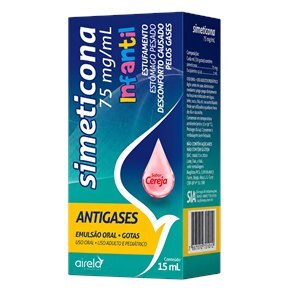 Simeticona Infantil 75mg/Ml Gotas Sabor Cereja 15ml - Airela