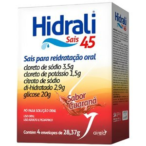 HIDRALI SAIS 45 GUARANÁ REIDRATAÇÃO ORAL 4 ENVELOPES