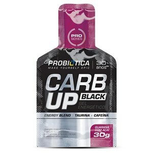 PRÉ TREINO CARB UP GEL BLACK PROBIÓTICA 30G