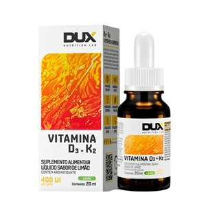 VITAMINA D3 + K2 SABOR LIMÃO 20ML