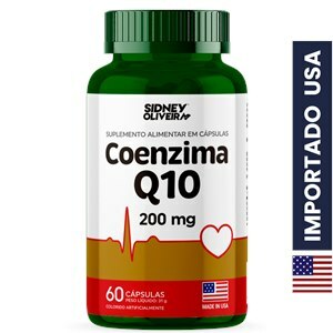 Coenzima Q10 200Mg 60 Cápsulas Made In Usa Sidney Oliveira 