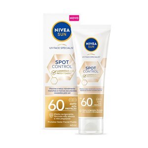 PROTETOR SOLAR FACIAL NIVEA SUN SPOT CONTROL FPS60 40ML