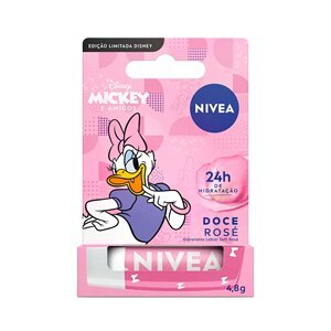 HIDRATANTE LABIAL NIVEA DISNEY MARGARIDA SOFT ROSE 4,8G