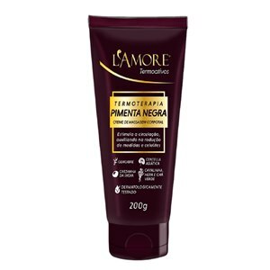 CREME MASSAGEM CORPORAL PIMENTA NEGRA L´AMORE 200G