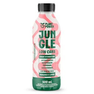 ISOTÔNICO JUNGLE LOW CARB MORANGO E LIMÃO PLANT POWER 500ML