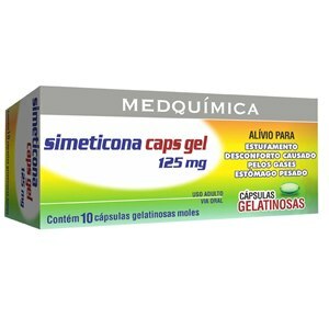 SIMETICONA 125MG 10 CÁPSULAS MEDQUÍMICA 