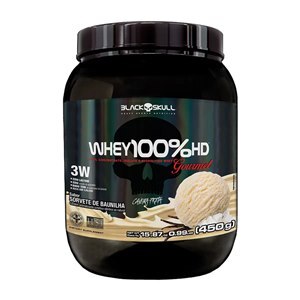 Whey 100% Hd Gourmet Sabor Sorvete De Baunilha Pote 450G