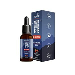 Melatonina Night Calm + Vitamina B12 Sabor Frutas Vermelhas Gotas 30Ml