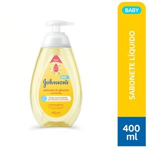 SABONETE LÍQUIDO INFANTIL JOHNSON'S BABY DA CABEÇA AOS PÉS GLICERINA CAMOMILA 400ML