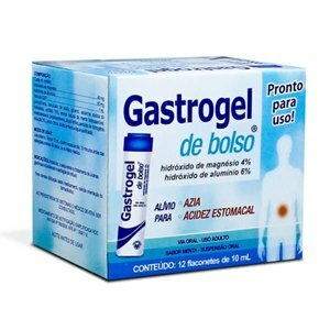 HIDRÓXIDO DE ALUMÍNIO + MAGNÉSIO - GASTROGEL DE BOLSO 12 FLACONETES 10ML 