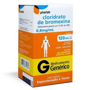 Bromexina Xarope Pediátrico 0,8Mg/Ml 120Ml - Pharlab - Genérico (Bisolvon-Boehringer)