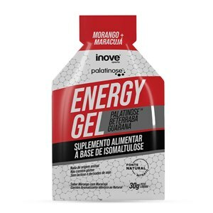 ENERGY GEL PALATINOSE MORANGO + MARACUJÁ 1 SACHÊ