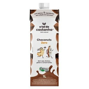 BEBIDA VEGETAL CASTANHA E CACAU A TAL DA CASTANHA 1 LITRO