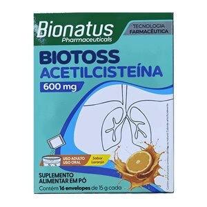 BIOTOSS ACETILCISTEÍNA 600MG 16 SACHÊS