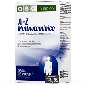 A-Z Multivitamínico 30 Cápsulas Osa Nutrition  