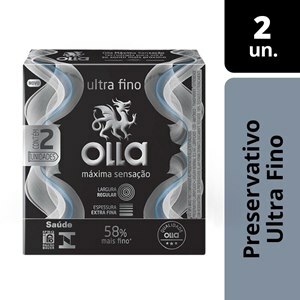 Preservativo Olla Máxima Sensação - 2 Unidades
