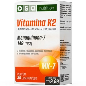 VITAMINA K2 MENAQUINONA 149MCG 30 COMPRIMIDOS OSA NUTRITION 