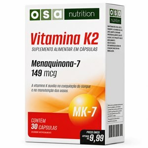 Vitamina K2 Menaquinona 149mcg 30 Cápsulas Osa Nutrition  