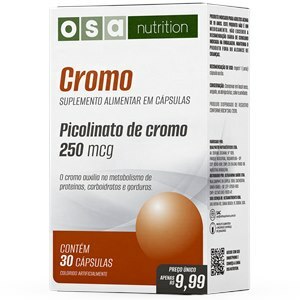Picolinato De Cromo 250mcg 30 Cápsulas Osa Nutrition