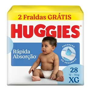 Fralda Huggies Tripla Proteção Xg - Leve 28 Pague 26 Unidades