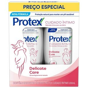 Pack Sabonete Líquido Íntimo Protex Delicate Care Leve 400Ml Pague 300Ml