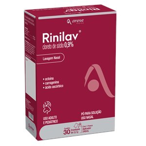 Cloreto De Sódio - Rinilav Kit 1 Frasco + 30 Envelopes