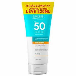 PROTETOR SOLAR SUNLESS TOQUE SECO FPS50 PAGUE 200ML LEVE 220ML