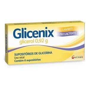 Supositório De Glicerina - Glicenix Lactente 6 Unidades
