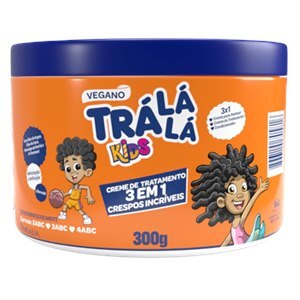 CREME TRATAMENTO TRÁ LÁ LÁ KIDS 3 EM 1 CRESPOS 300G