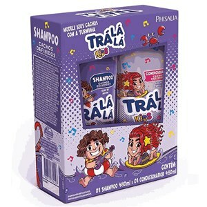 SHAMPOO + CONDICIONADOR TRÁ LÁ LÁ KIDS CACHOS 480ML