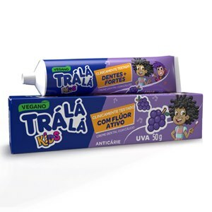 CREME DENTAL TRÁ LÁ LÁ KIDS SABOR UVA 50G