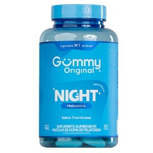 Gummy Night Sabor Framboesa 30 Gomas