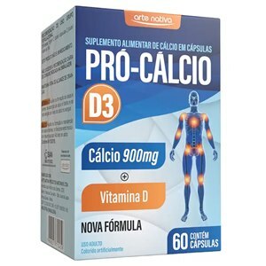 PRÓ-CÁLCIO 900MG + D3 60 CÁPSULAS