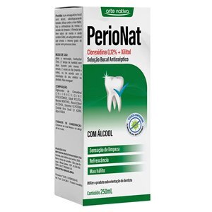 ENXAGUATÓRIO PERIONAT CLOREXIDINA + XILITOL COM ÁLCOOL 250ML