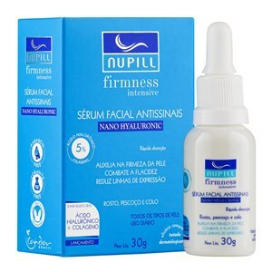 SÉRUM FACIAL NANO HYALURONIC ANTISSINAIS NUPILL 30G