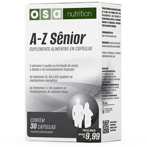A-Z Sênior 30 Cápsulas Osa Nutrition