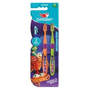 ESCOVA DENTAL MACIA INFANTIL CONDOR DIVERTIDA MENTE PACK 2 UNIDADES