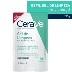 GEL DE LIMPEZA PELE NORMAL A OLEOSA REFIL CERAVE 227G