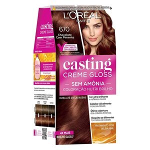 TINTURA CASTING CREME GLOSS 670 CHOCOLATE COM PIMENTA