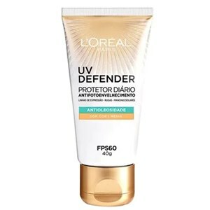 PROTETOR SOLAR L'ORÉAL UV DEFENDER FACIAL ANTIOLEOSIDADE COR ESCURA FPS60 40G