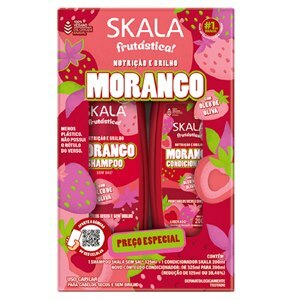 Shampoo + Condicionador Skala Frutástica Morango Com Óleo De Oliva 325Ml + 200Ml