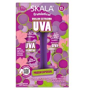 Shampoo + Condicionador Skala Frutástica Uva Com Óleo Da Semente 325Ml + 200Ml