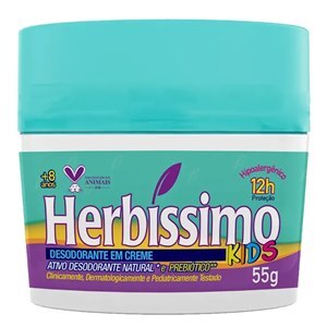 Desodorante Antitranspirante Creme Kids Herbíssimo 12h 55g