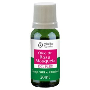 ÓLEO DE ROSA MOSQUETA PURO ABELHA RAINHA 20ML