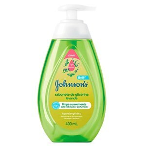 SABONETE LÍQUIDO INFANTIL JOHNSON'S BABY GLICERINA LAVANDA 400ML